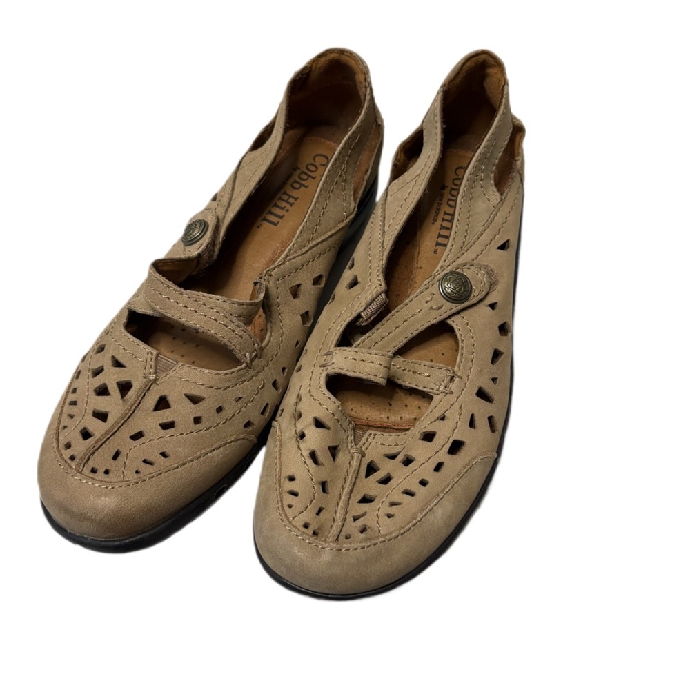 Cobb Hill by New Balance Women's Beige Cut-Out Flats 9
